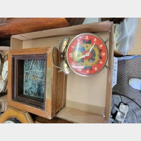 Vintage Alarm Clock and Phillips 66 Service Award
