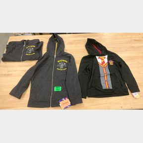 HARRY POTTER HOODIE MEDIUM & 2X BAATMAN HOODIE