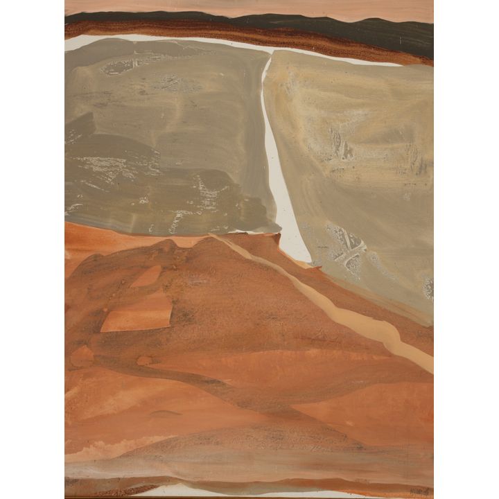 Leo Adams ''Reservation Landscape'' 1976 Oil