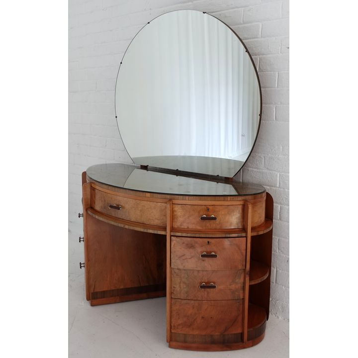 ART DECO DRESSING TABLE AND STOOL