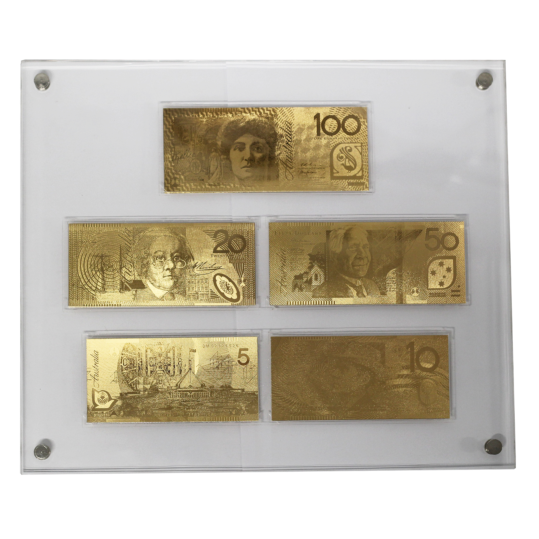 2083. · Collection, Gold Leaf Banknotes, UNC