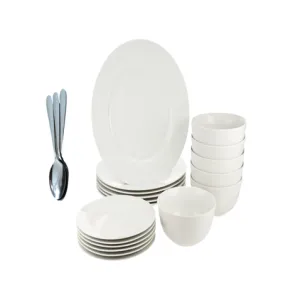 Round Ceramic Dinnerware Set 22 Pieces | DIRTY