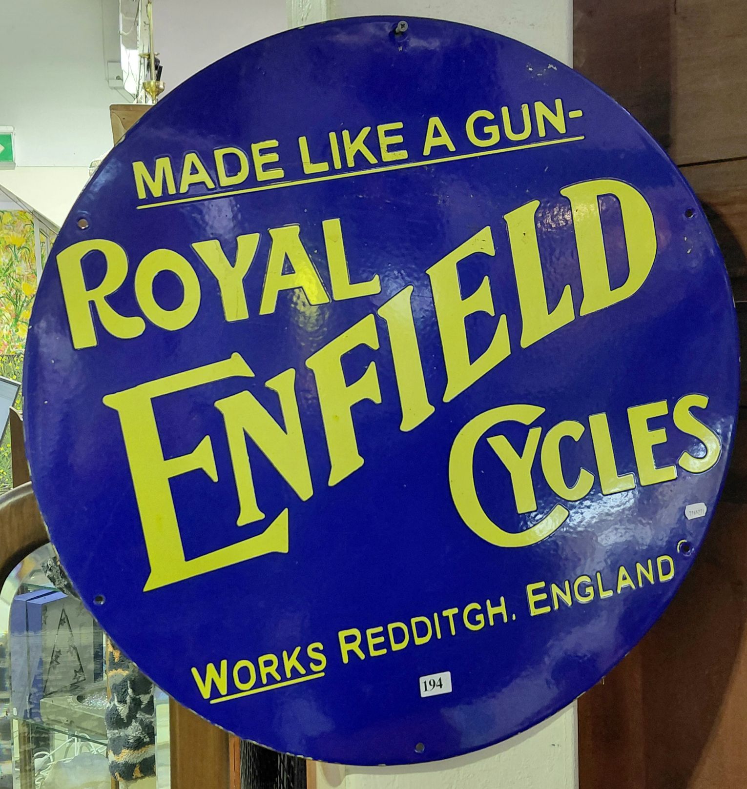 ROYAL ENFIELD ENAMEL SIGN