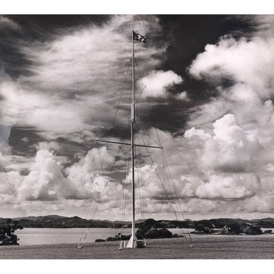 Eric Lee-Johnson 'Flagstaff at Waitangi'