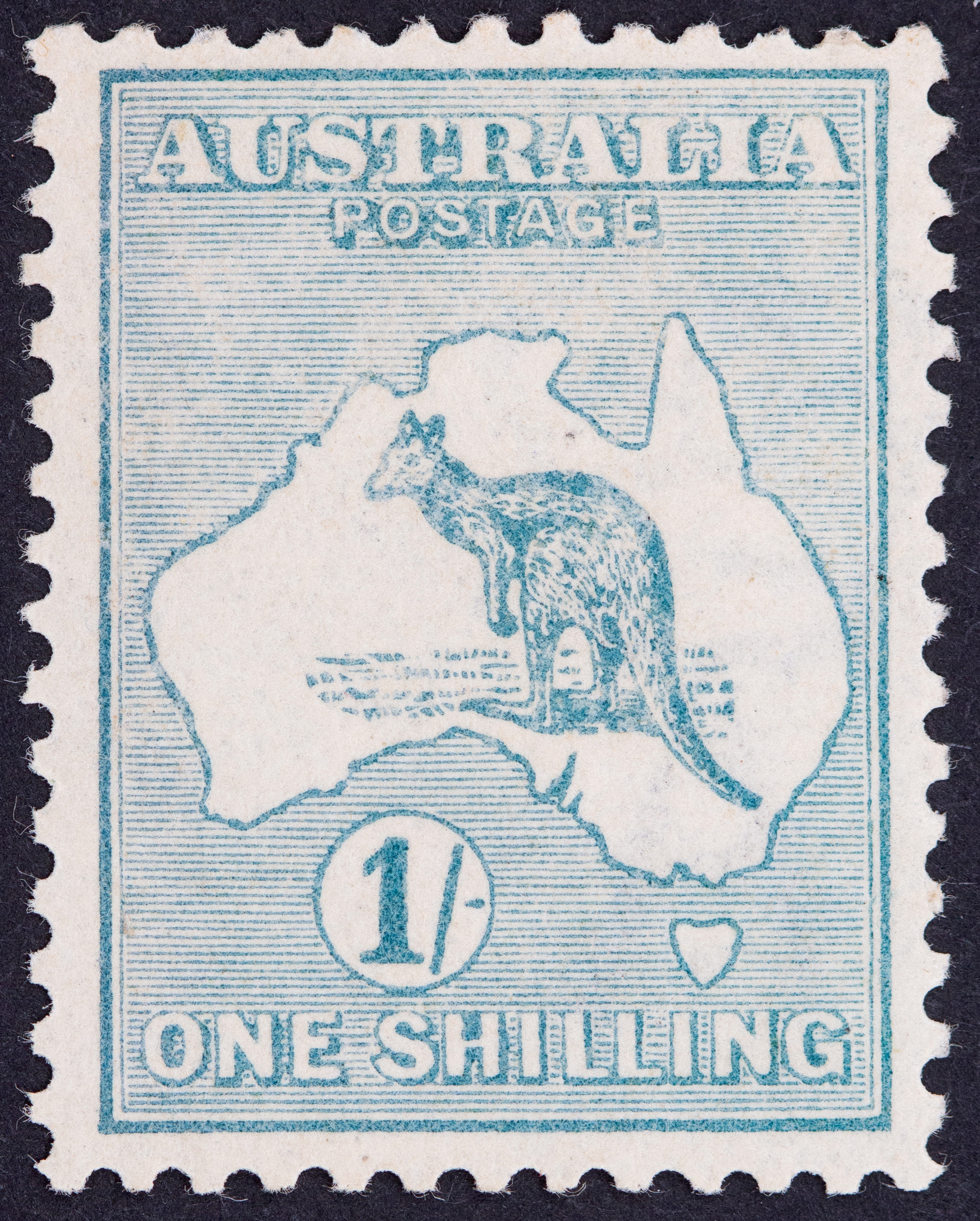 439 · Second Watermark, One Shilling, 1915, Fine