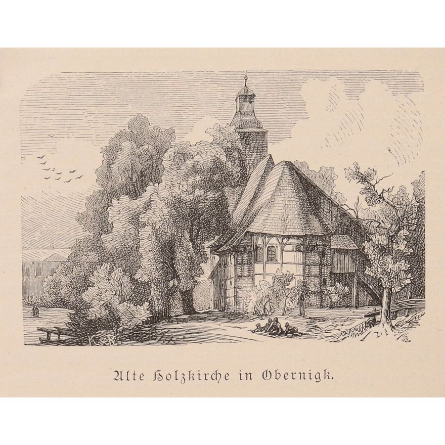 Alte Holzkirche in Obernigk