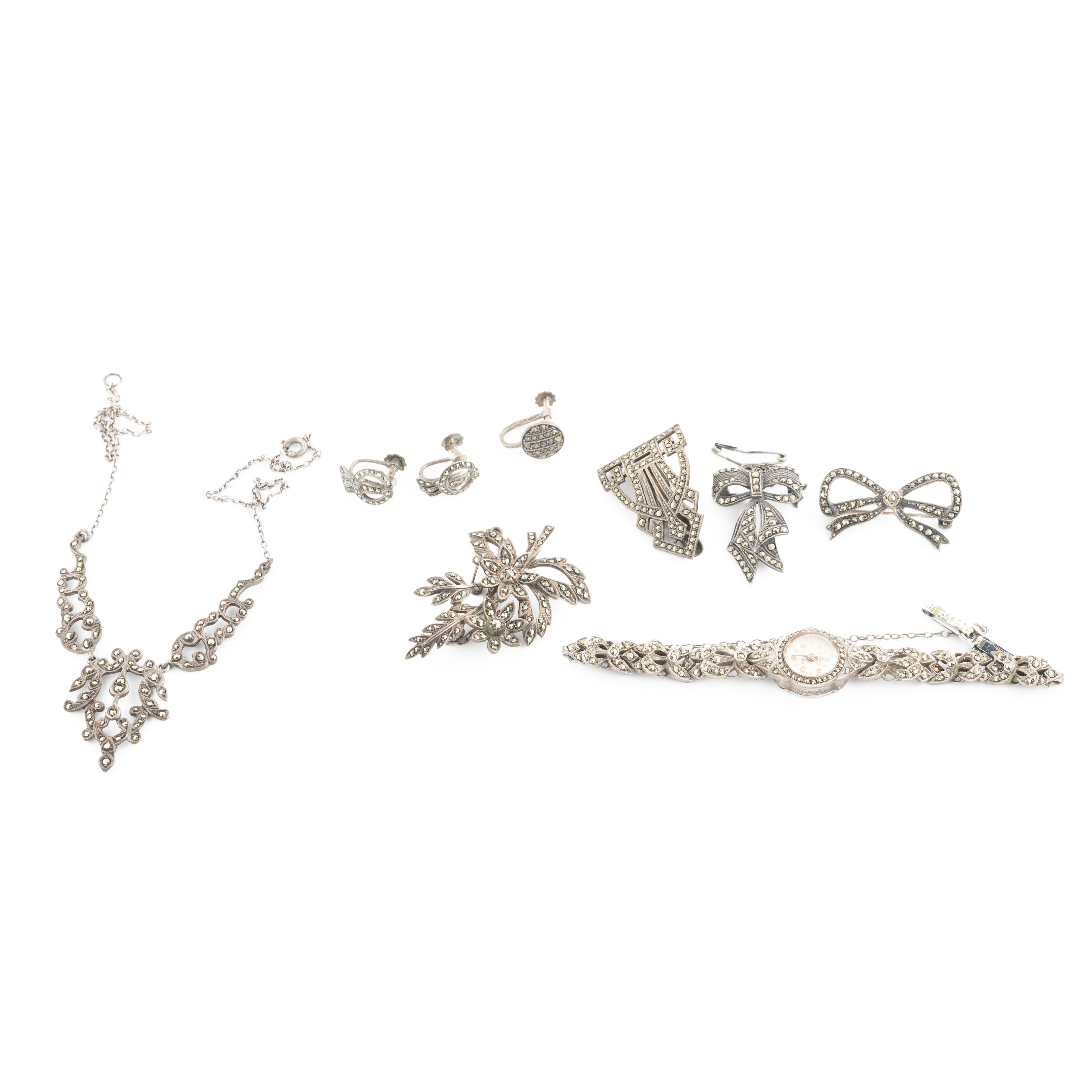 144 · Mixed lot of Marcasite Jewellery