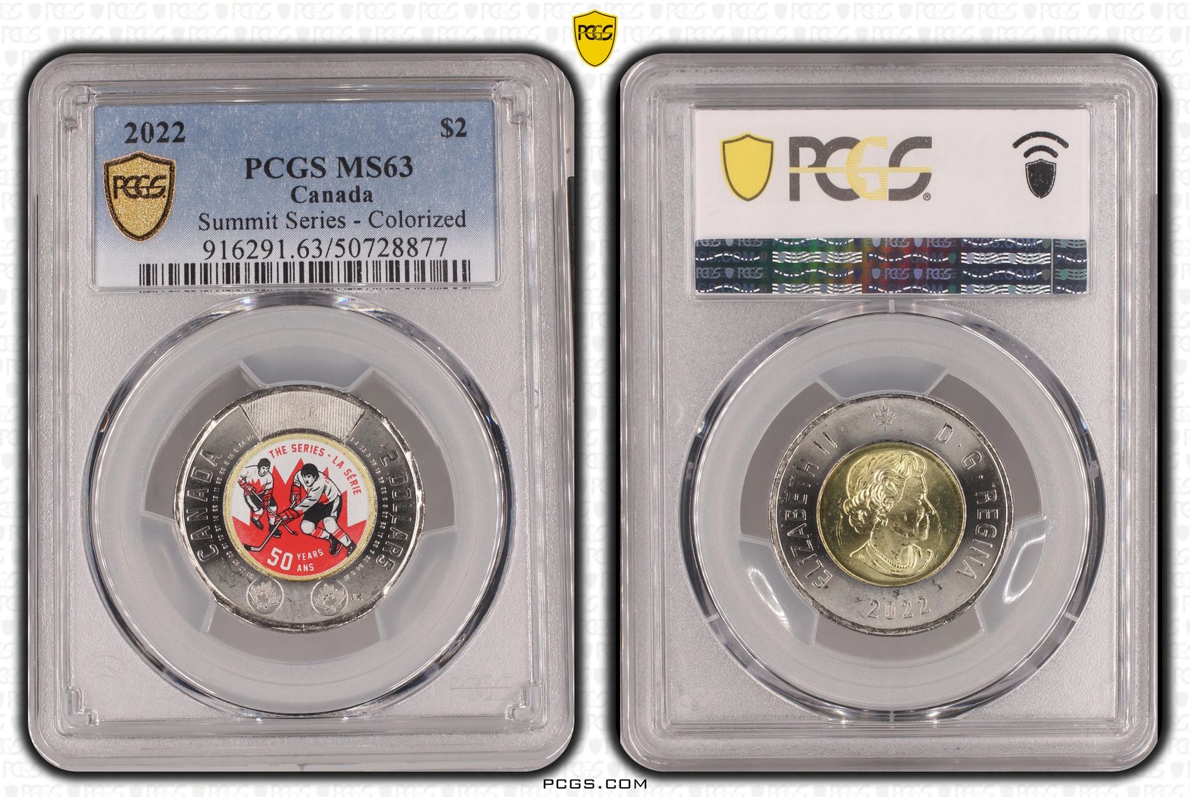 Canada, Summit Series - Colorized , Two Dollar, 2022, PCGS MS63