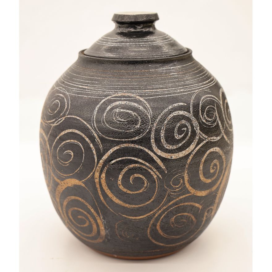Bennett Welsh ''Jar with Spirals'' Stoneware
