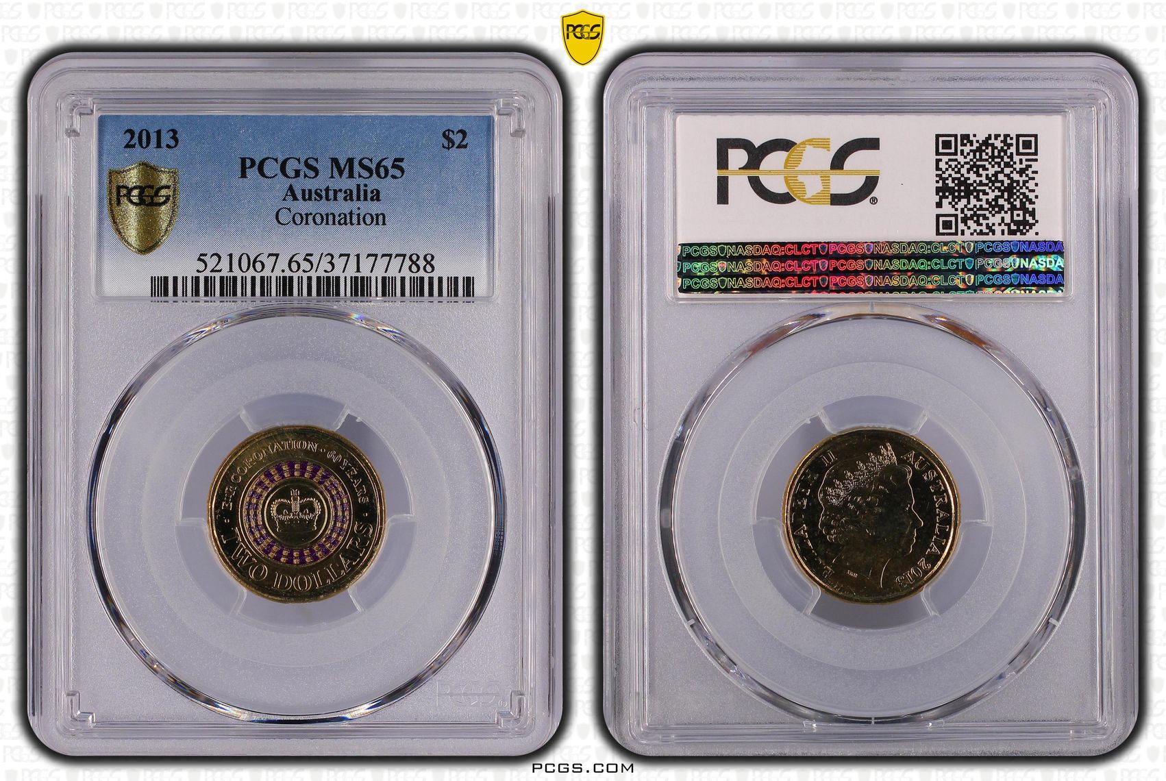 Coronation, Two Dollar, 2013, PCGS MS 65