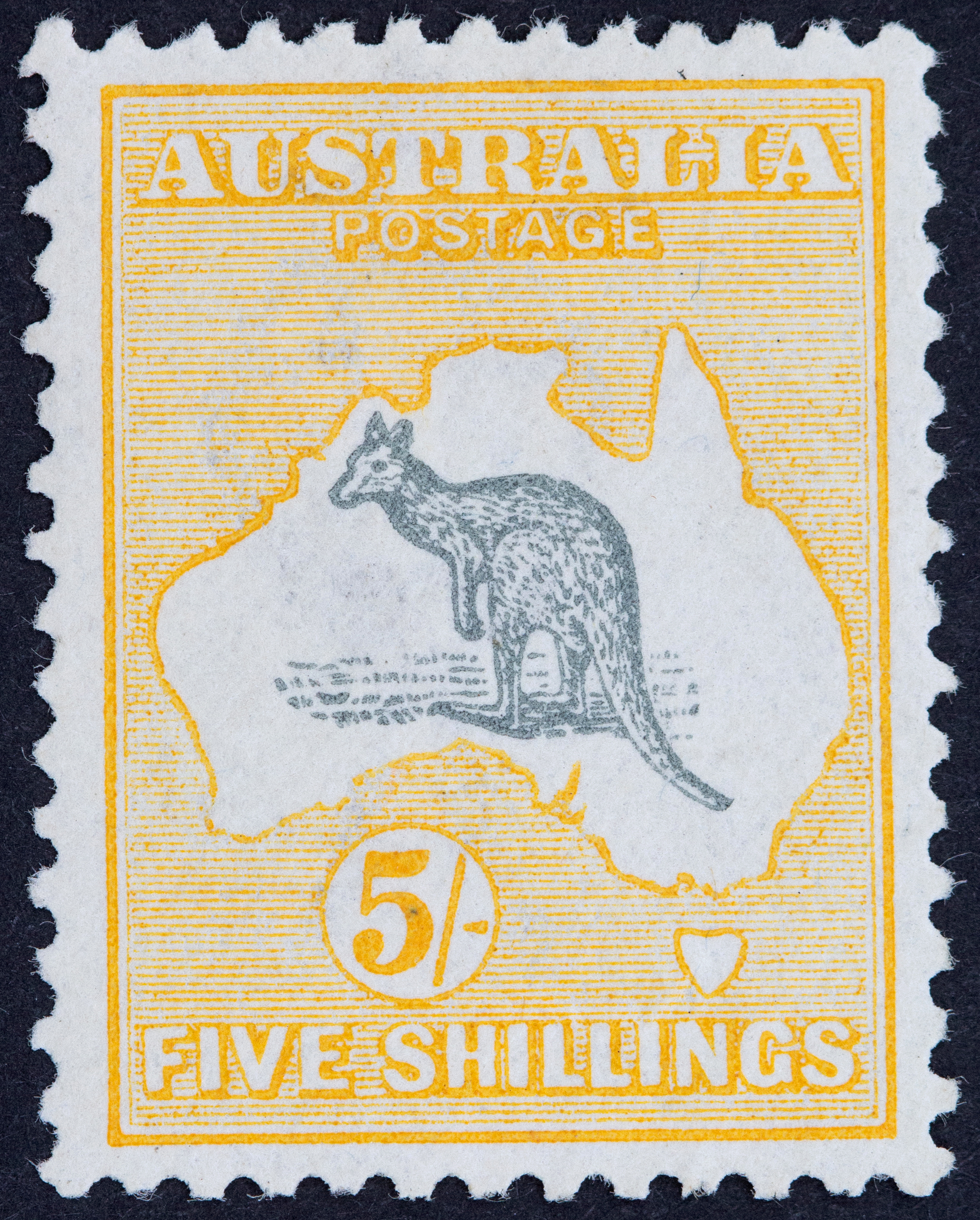 350 · Third Watermark, Five Shillings, 1918, Good
