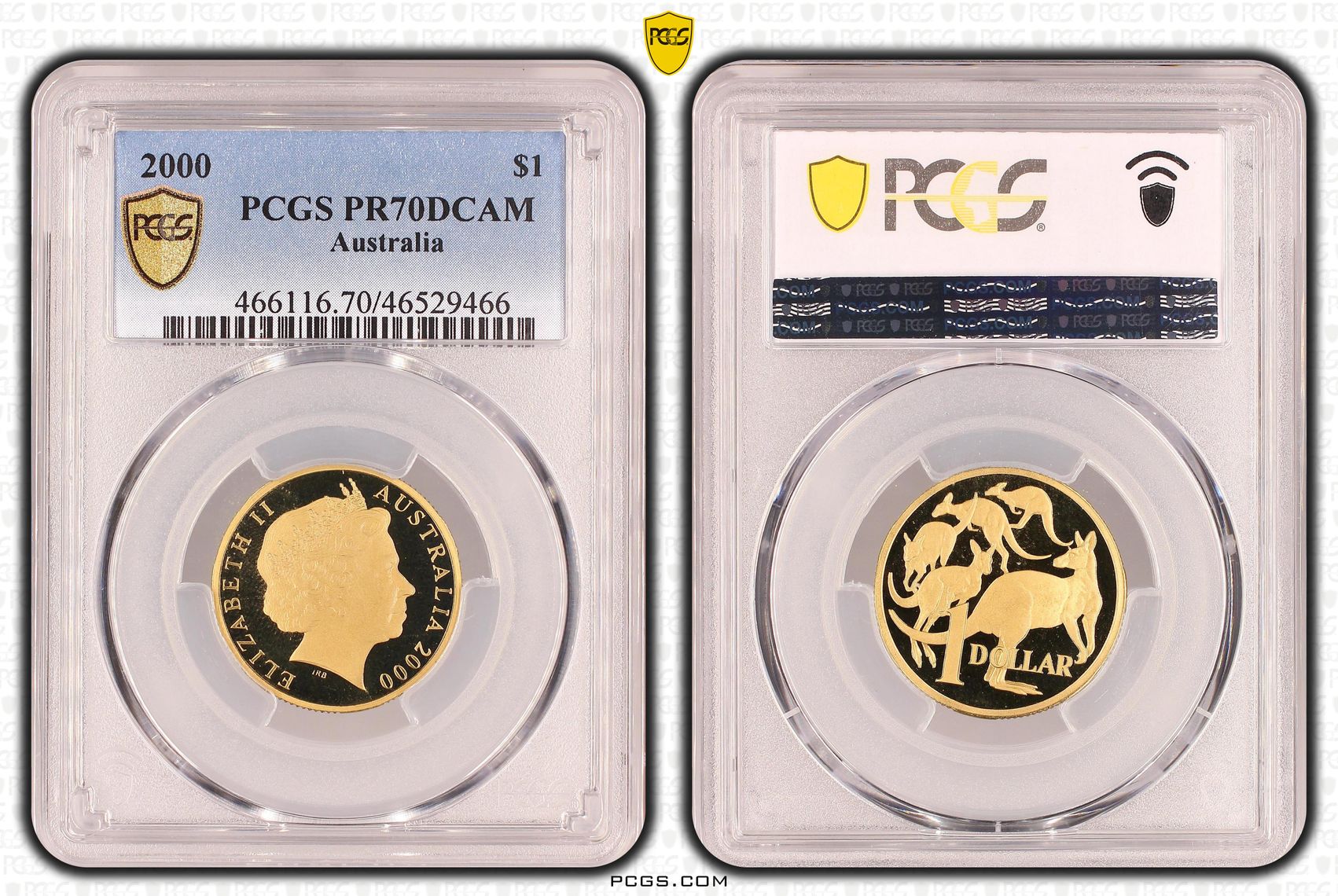 Elizabeth II, One Dollar, 2000, PCGS PR 70DCAM