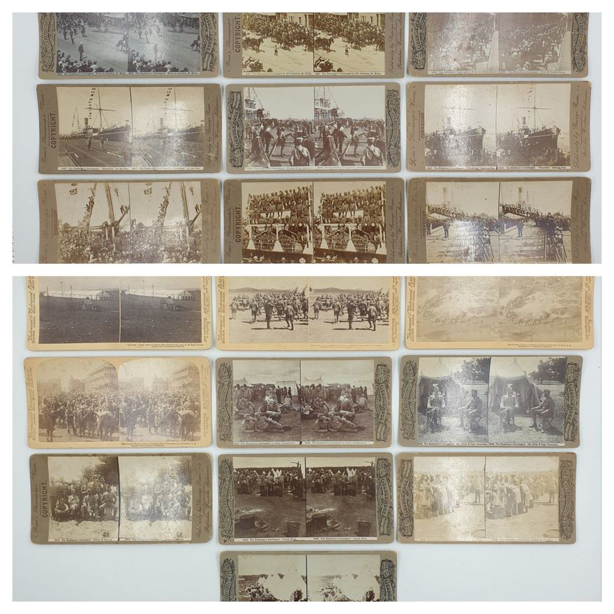 Stereograph Cards - Boer War (x19)