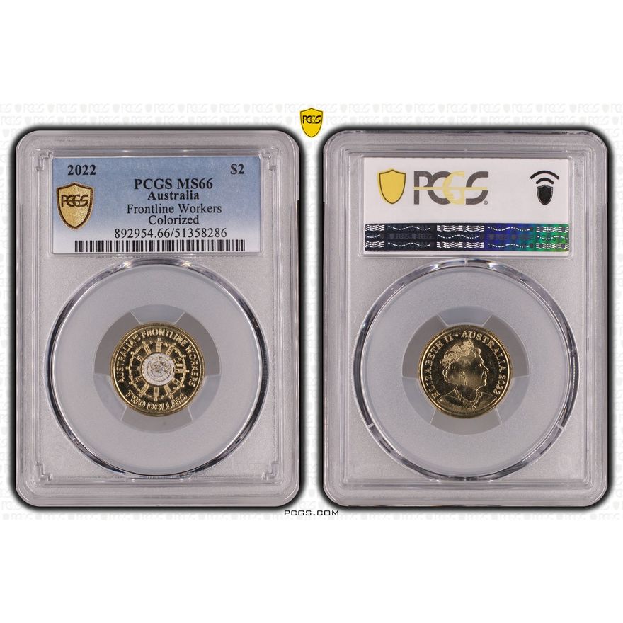 Frontline Workers Colorized, Two Dollar, 2022, PCGS MS66