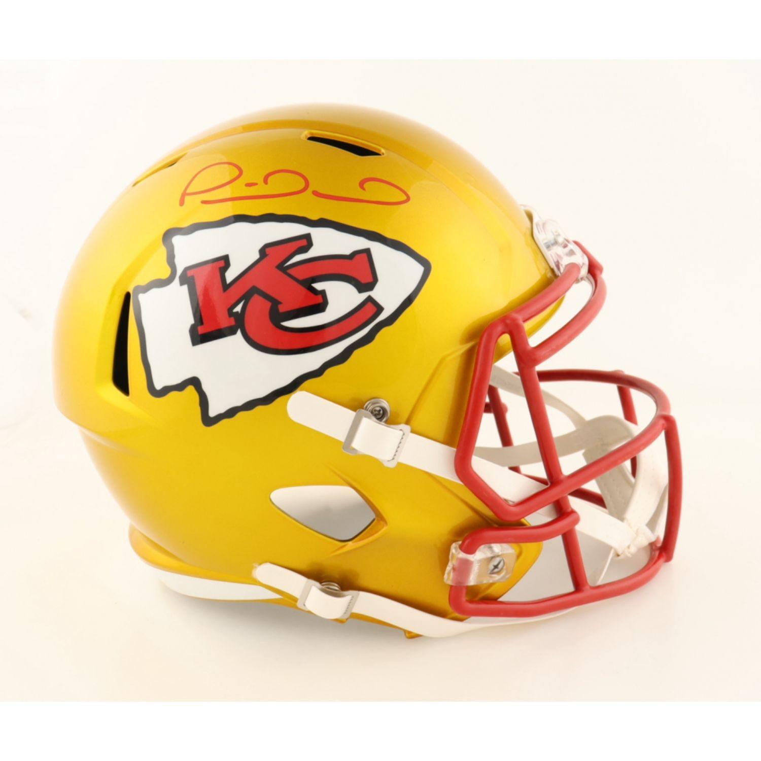Patrick Mahomes Signed Chiefs Full-Size Flash Alternate Speed Helmet  (Beckett)