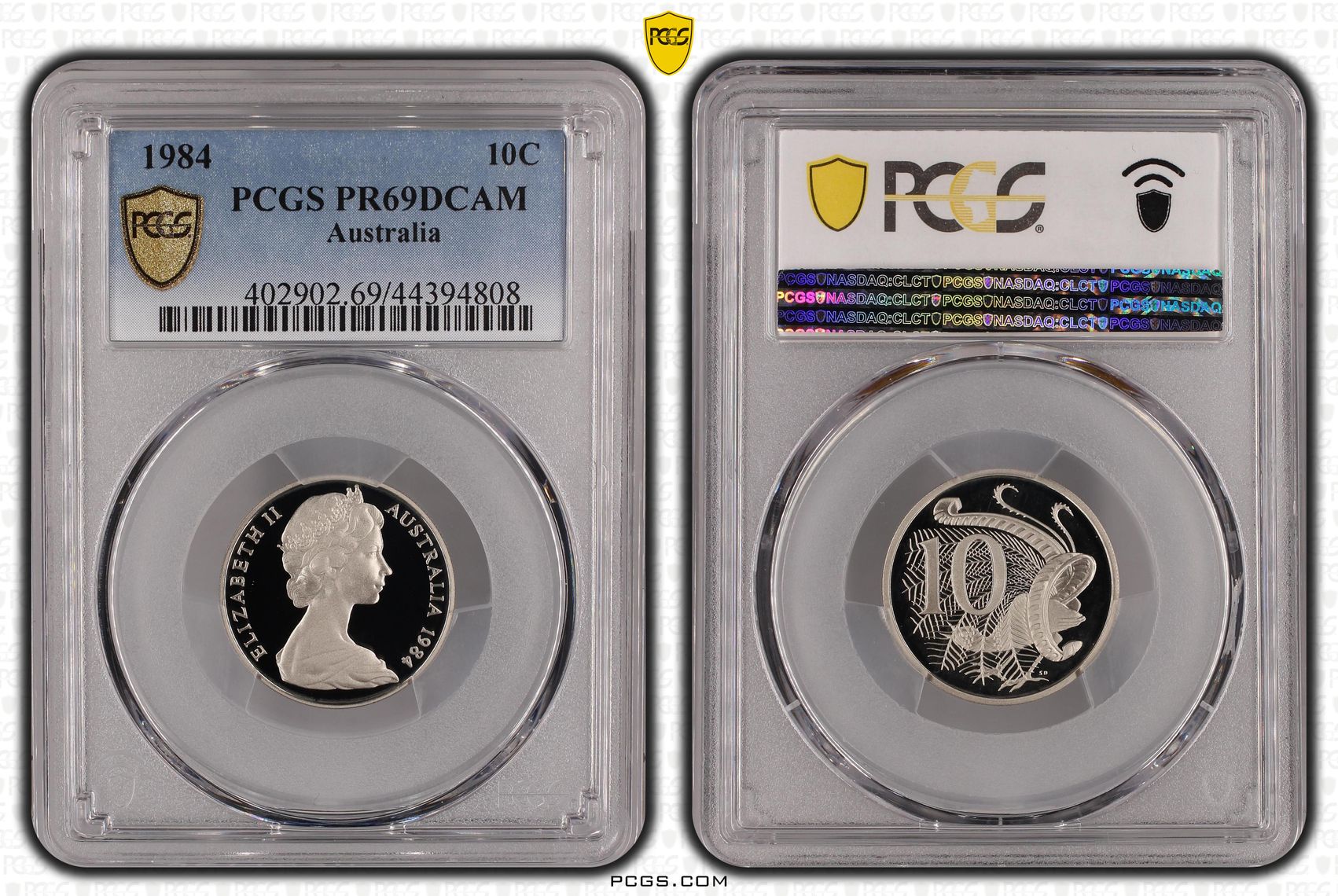 Ten Cent, 1984, Pcgs Pr69dcam