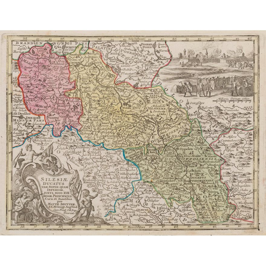 Silesiae Ducatus Tam Super. Quam Inferior, Juxta Suos XVII…