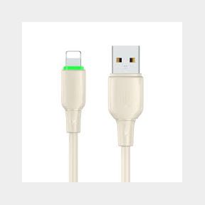 Mcdodo 13W Apple iPhone Fast Charging Cable Liquid Silicone LED USB-A - Beige - 1.2 m -|51745/17730 AS B2 (S2)