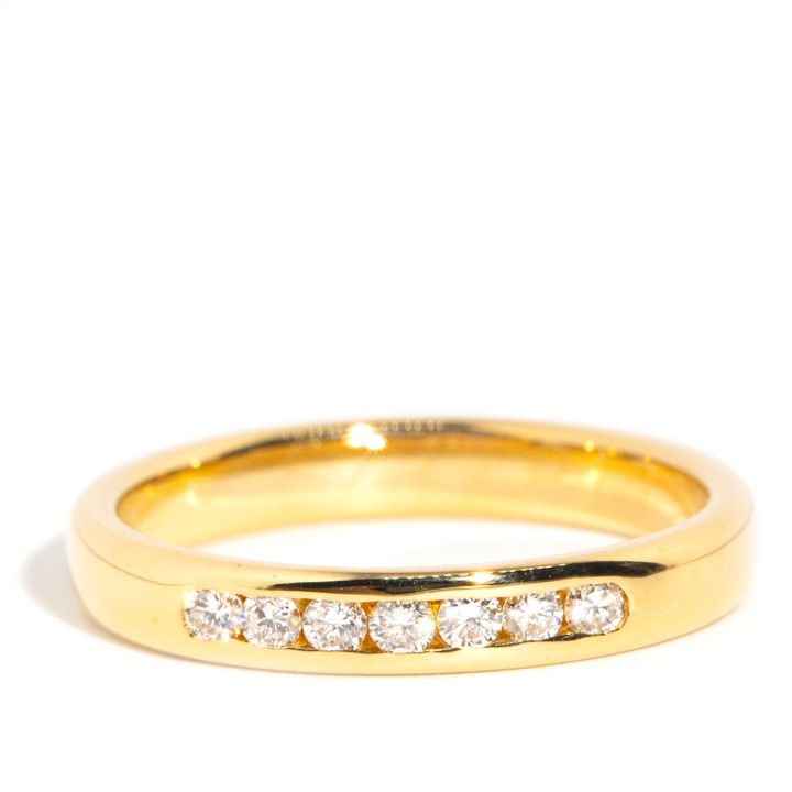 Channel Set Diamond Eternity Band,