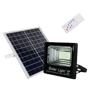 60W SMD Solar LED Flood Light (Black) Continuous light from dusk till dawn