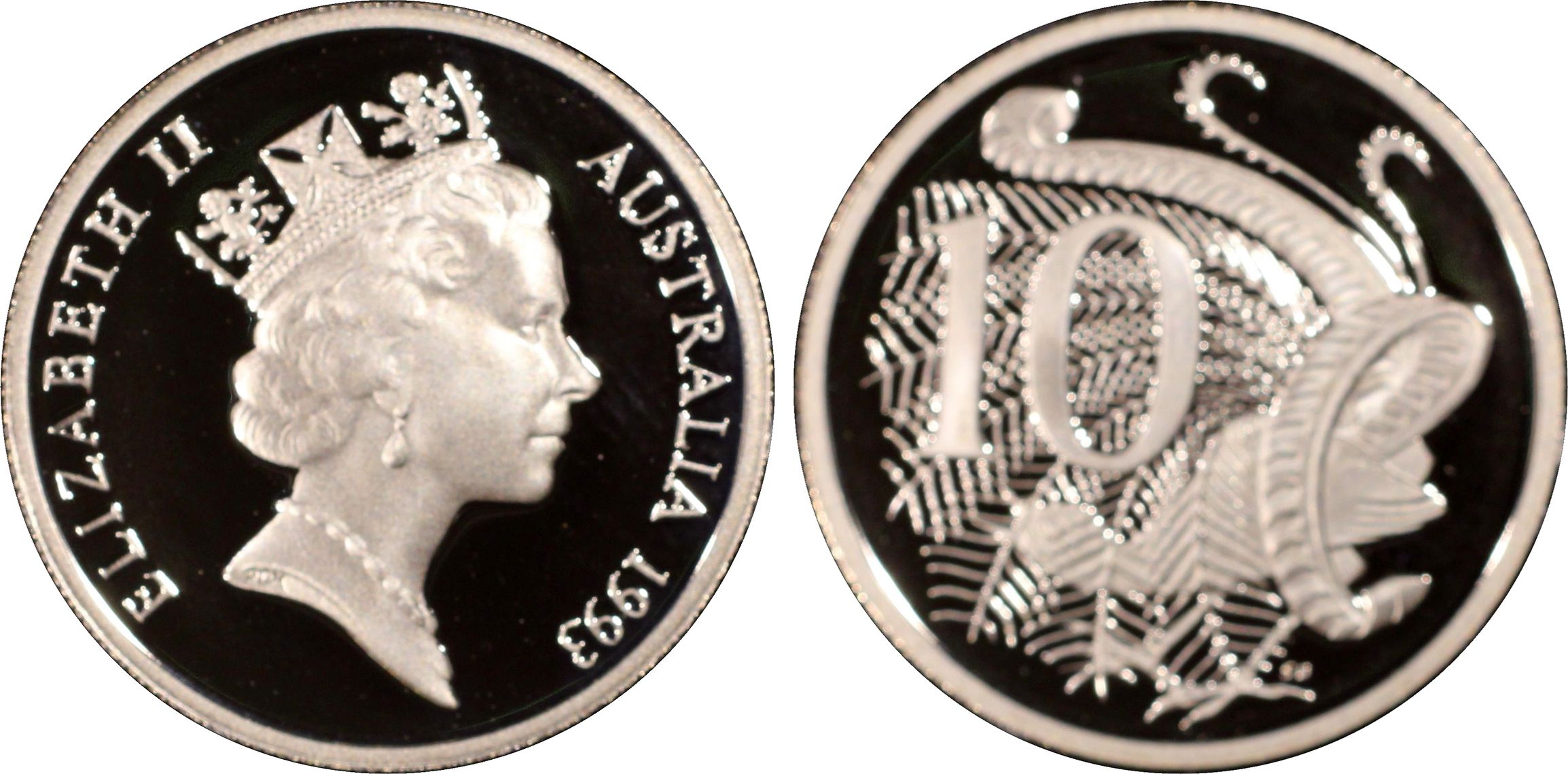 Ten Cent, 1993, Pcgs Pr69dcam