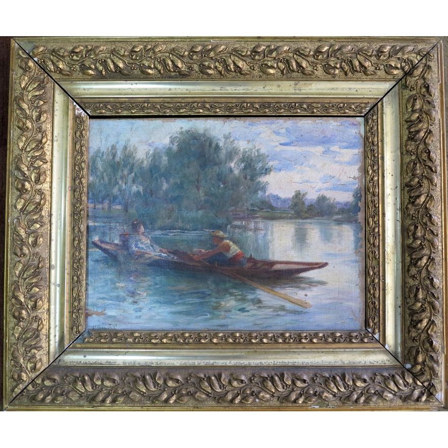 ALPHONSE LEON GERMAINE-THILL - OIL ON CANVAS