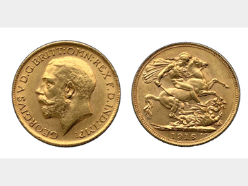 1916 GEORGE V PERTH MINT GOLD SOVEREIGN