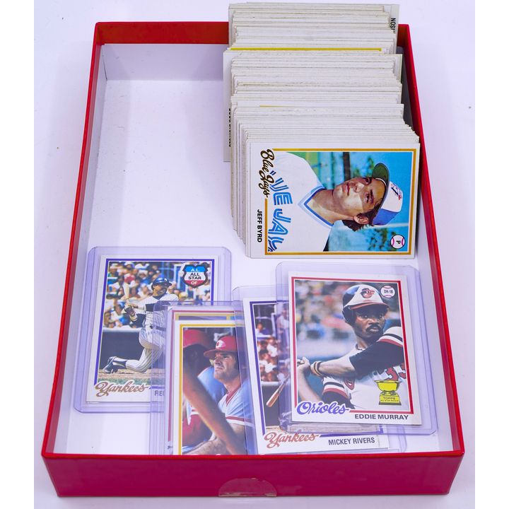 Box 205pc 1978 Topps Baseball Cards - Key Cards Eddie Murray, Pete Rose