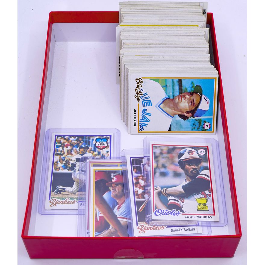 Box 205pc 1978 Topps Baseball Cards - Key Cards Eddie Murray, Pete Rose