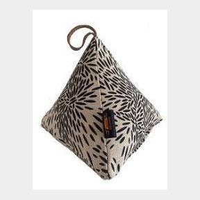 Hand Printed Fabric Doorstop (Leaf Print) -- 51458/8128 (B5 S5)
