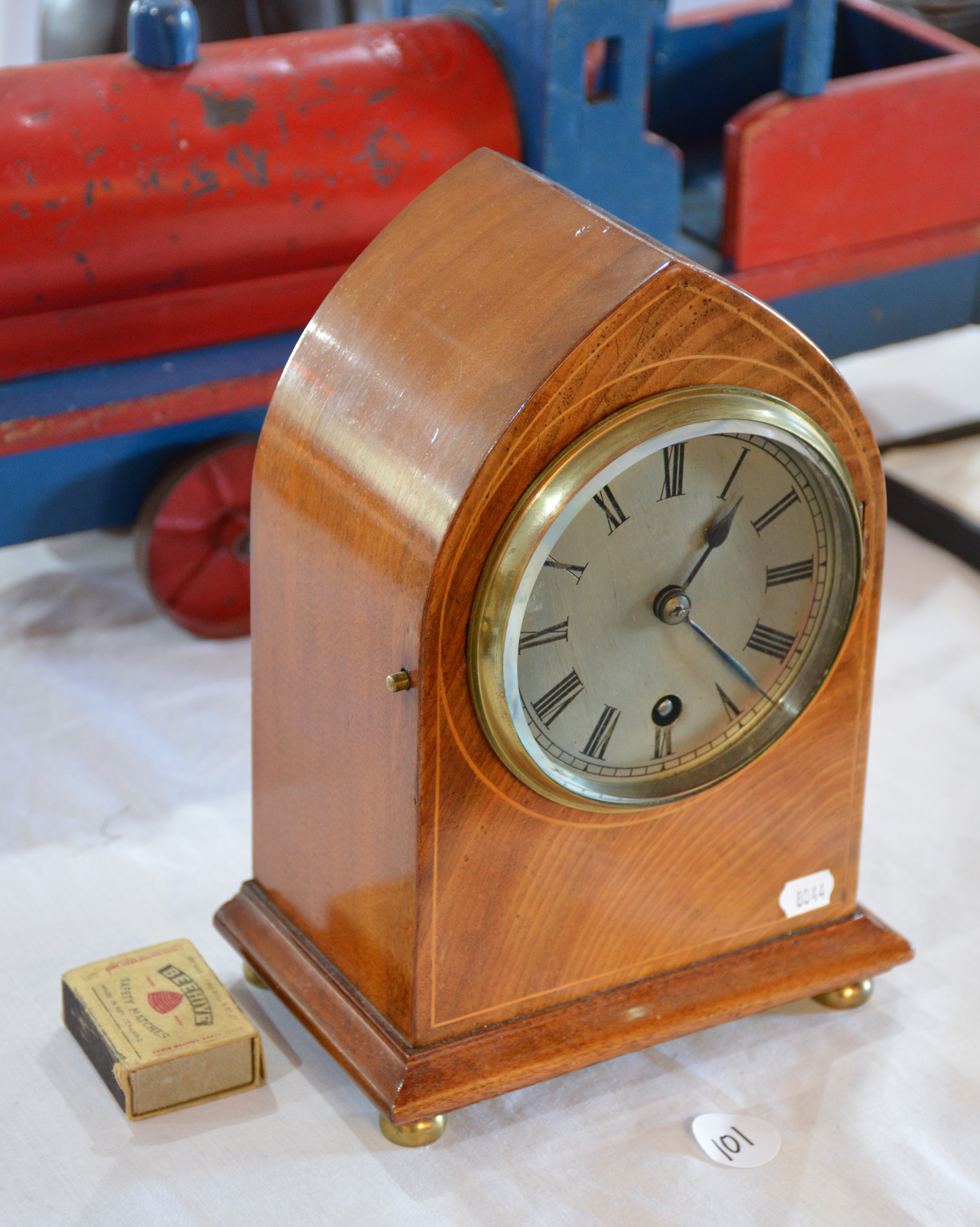 Wooden Framed Table Clock with Key — NZ auction result