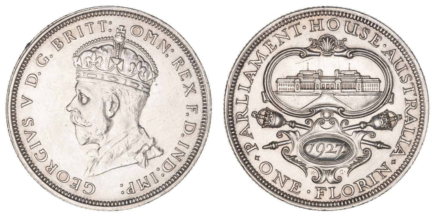 George V, Canberra, Florin, 1927, UNC