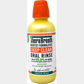 DEEP CLEAN ORAL RINSE MOUTHWASH, KILLS 99.9% OF GERMS, ANTISEPTIC, FRESH MINT 16 FL OZ