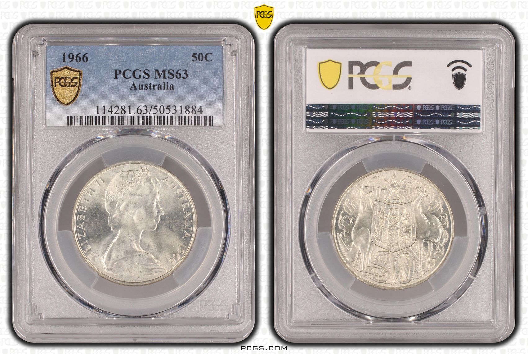 Fifty Cent, 1966, PCGS MS63