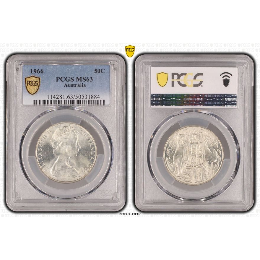 Fifty Cent, 1966, PCGS MS63