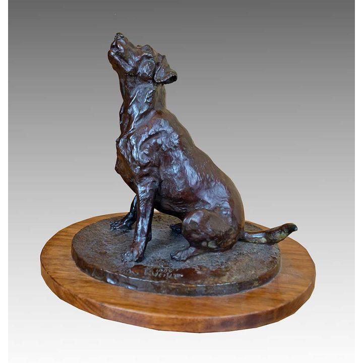 Sitting Dog by Jon Ruehle (1949-2020)
