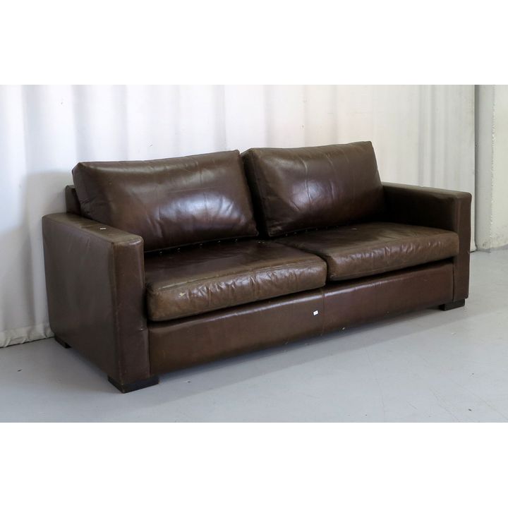 LEATHER UPHOLSTERED SOFA