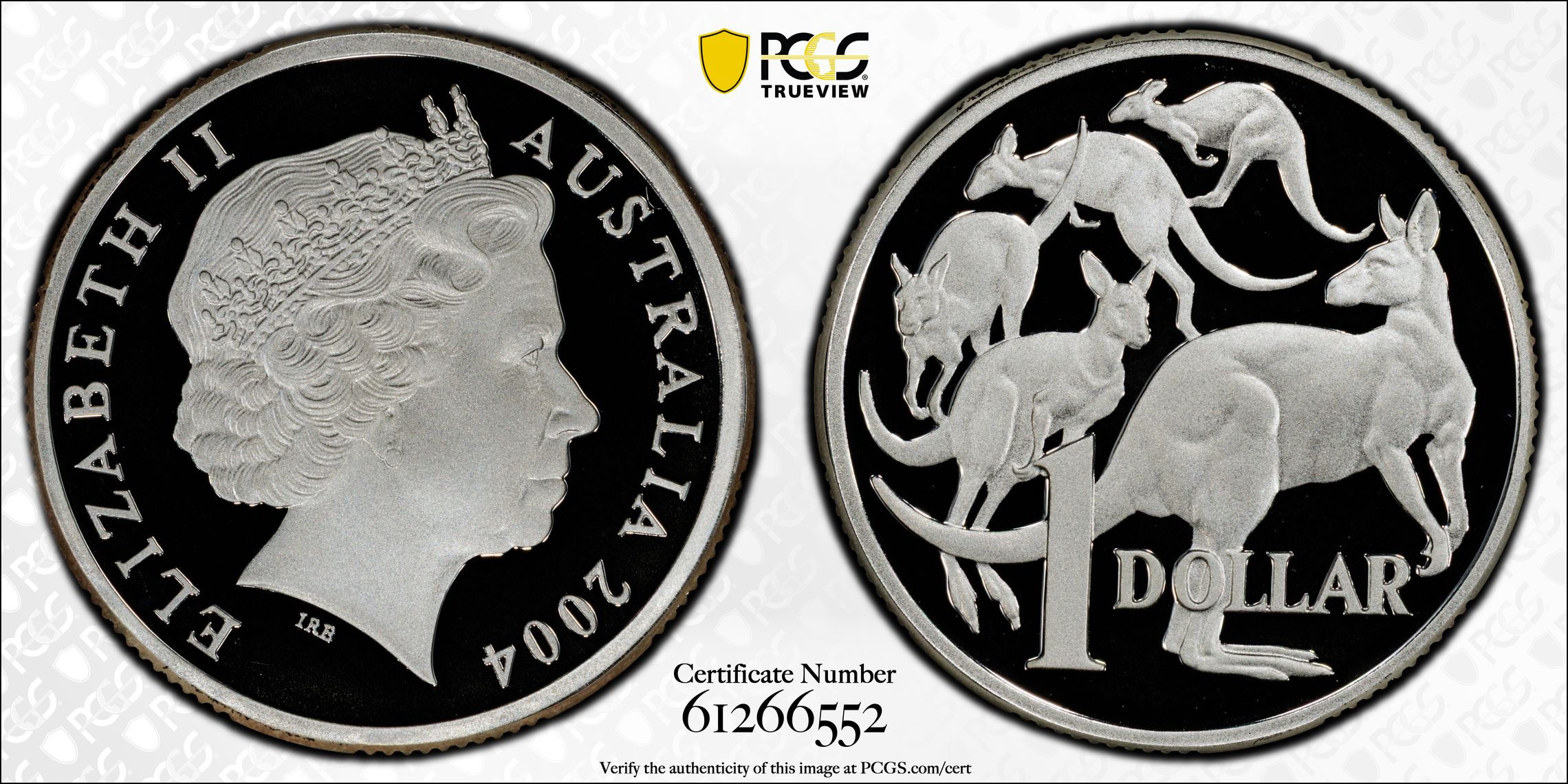 Silver, One Dollar, 2004, PCGS PR69DCAM
