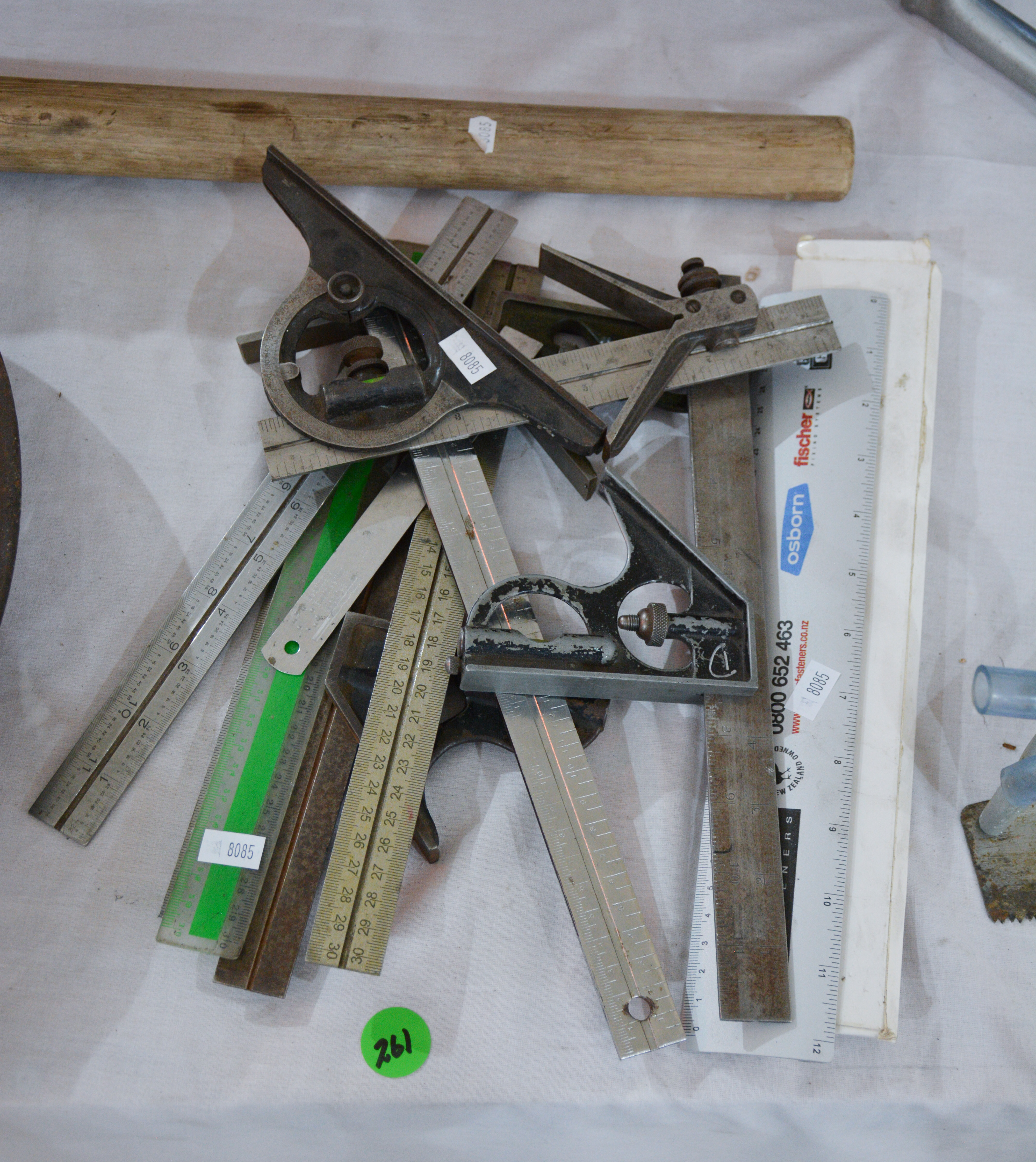 Collection of Rulers, Protractors etc — NZ auction result
