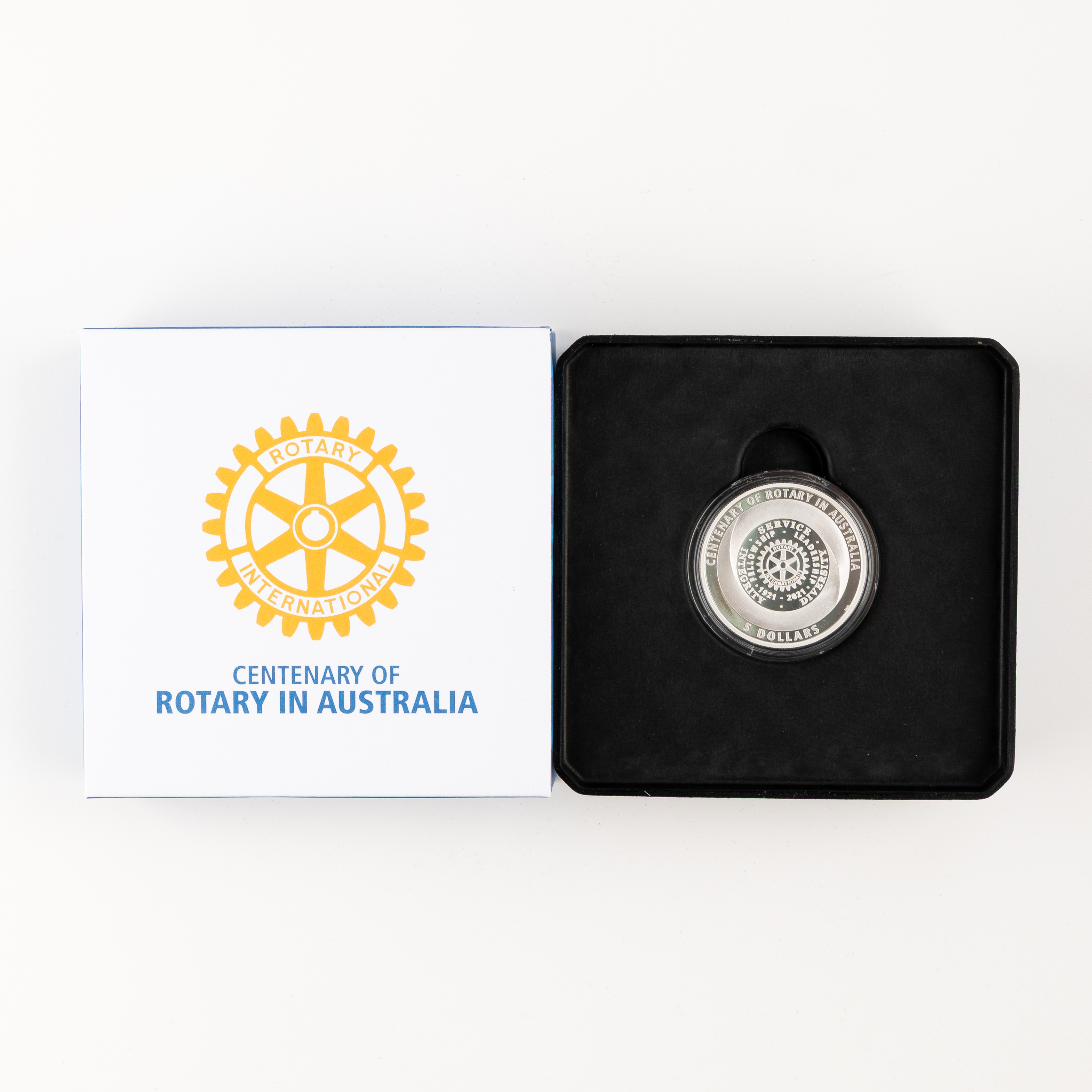89 · Elizabeth II, Centenary of Rotary in Australia, Five Dollars, 2021,  FDC