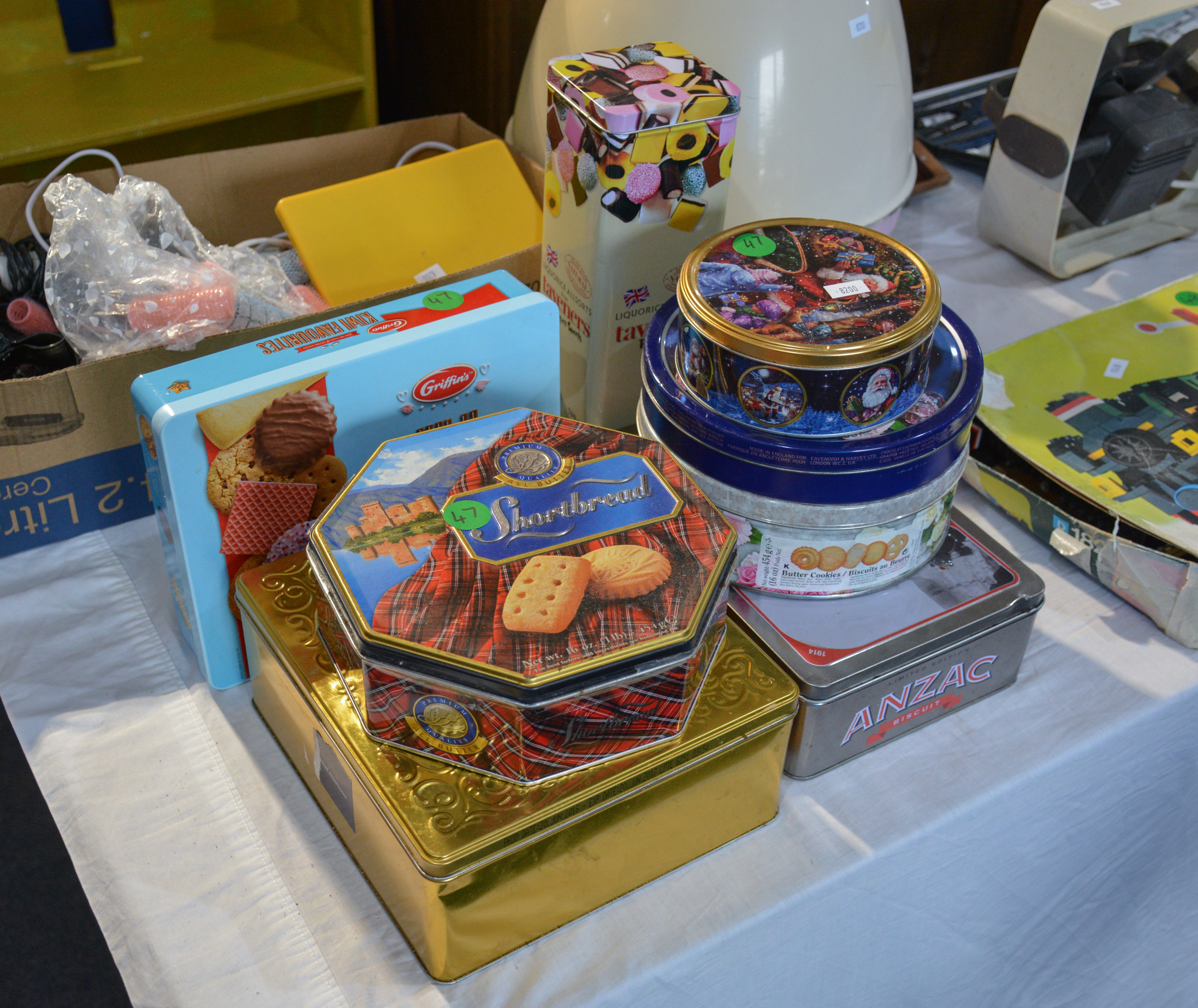 Collection of Biscuit Tins — sold at auction in New Zealand for $5