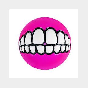 Rogz - Grinz Dog Treat Ball Medium Pink - Medium - Pink 659510034571 -51728/1011 B1 (S4) SB