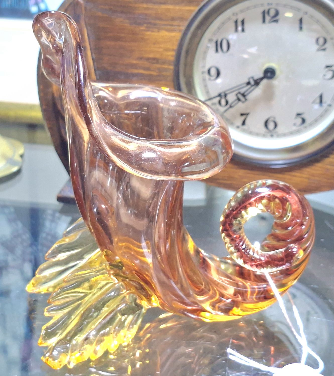 1203 · MURANO CORNUCOPIA VASE