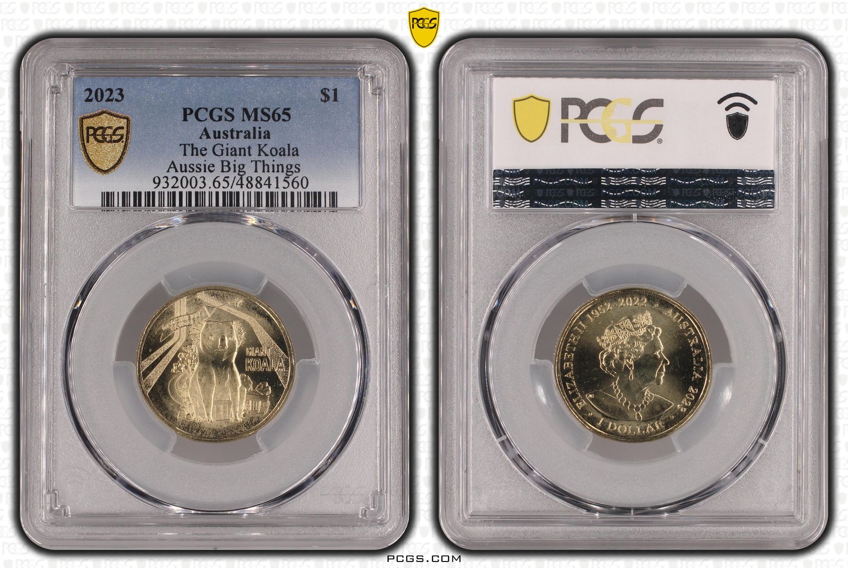 The Giant Koala Aussie Big Things, One Dollar, 2023, PCGS MS65