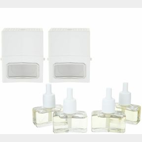 HOMEWORX BY HARRY SLATKIN SET OF 2 DIFFUSERS W/ 4 REFILLABLES