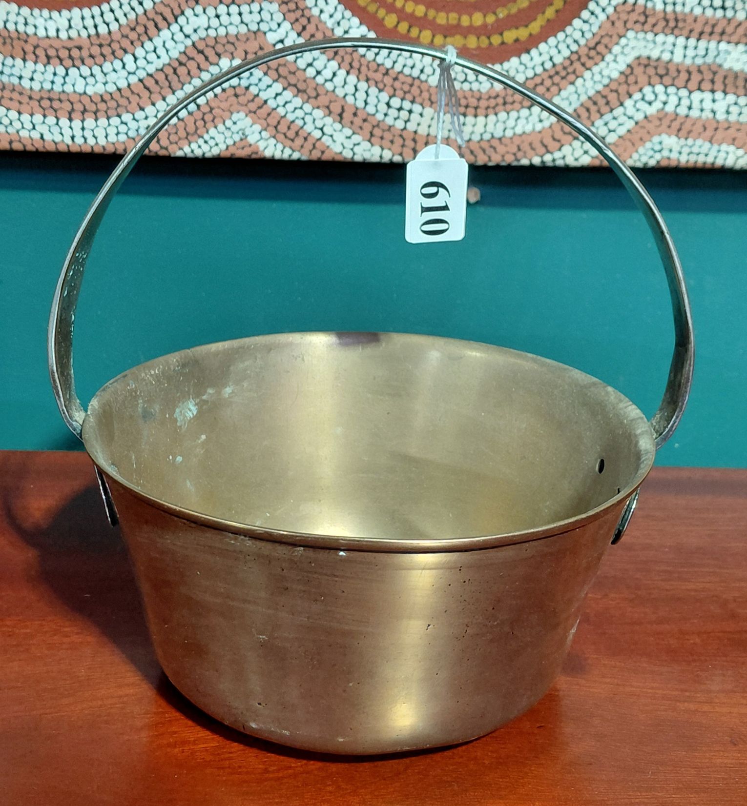 An Antique Brass Jam Pan