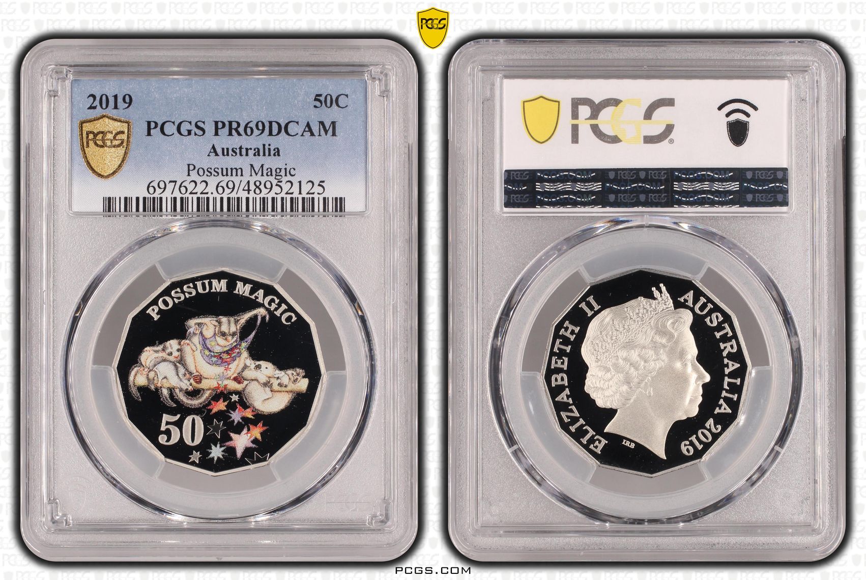 Possum Magic , Fifty Cent, 2019, PCGS PR69DCAM