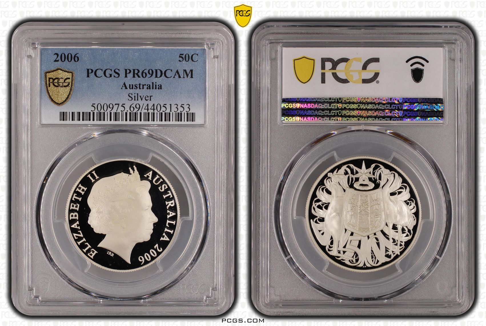 2006 Australia Fifty Cent, 50c Silver Silver PCGS - PR69DCAM -353