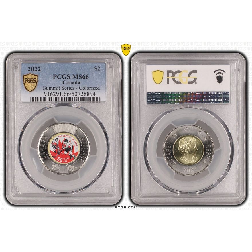 Canada, Summit Series - Colorized  POP 11/0, Two Dollar, 2022, PCGS MS66