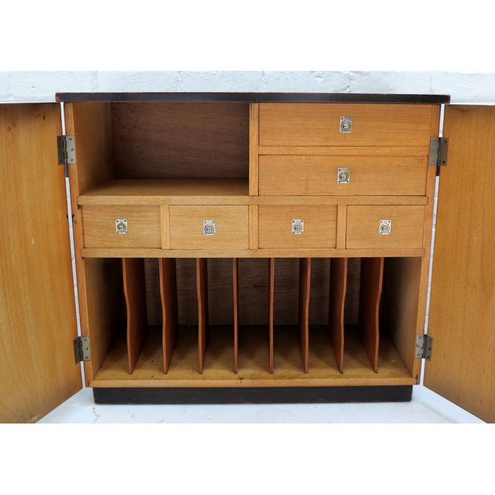 STAMP COLLECTORS CABINET with fitted interior